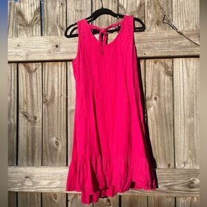 Terzo Millennio LInen Pink Midi Dress Size M